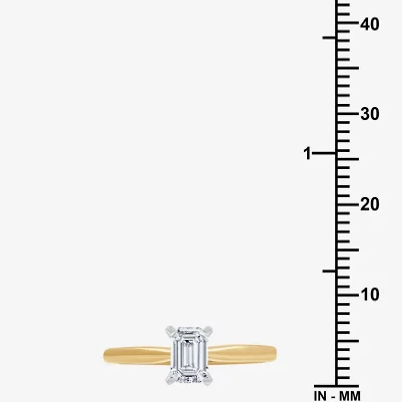 (G / Si1-Si2) Womens 3/4 CT. Lab Grown White Diamond 10K Gold Solitaire Engagement Ring