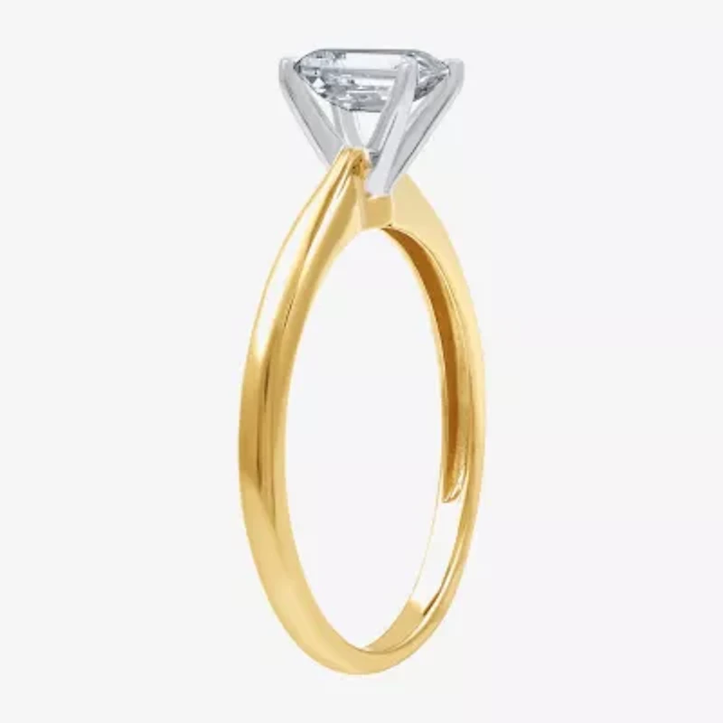 (G / Si1-Si2) Womens 3/4 CT. Lab Grown White Diamond 10K Gold Solitaire Engagement Ring