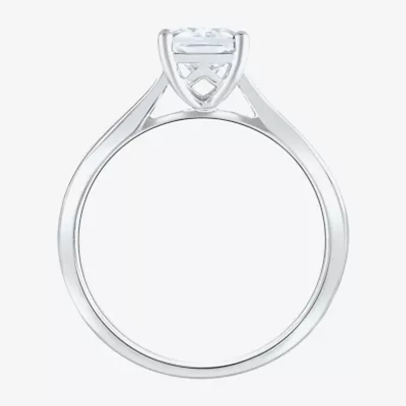 (G / VS2) Womens 2 CT. Lab-Grown White Diamond 14K Gold Radiant-cut Solitaire Engagement Ring