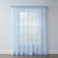 Liz Claiborne Lisette Grommet Top Sheer Single Curtain Panel