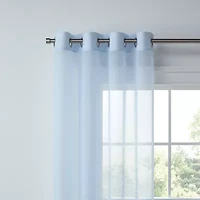 Liz Claiborne Lisette Grommet Top Sheer Single Curtain Panel
