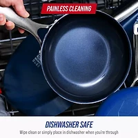 Blue Diamond Infused Ceramic Non-Stick Frying Pan Skillet Set