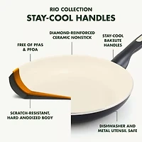GreenPan Rio Healthy Ceramic Non-Stick 2-pc.Frypan Set