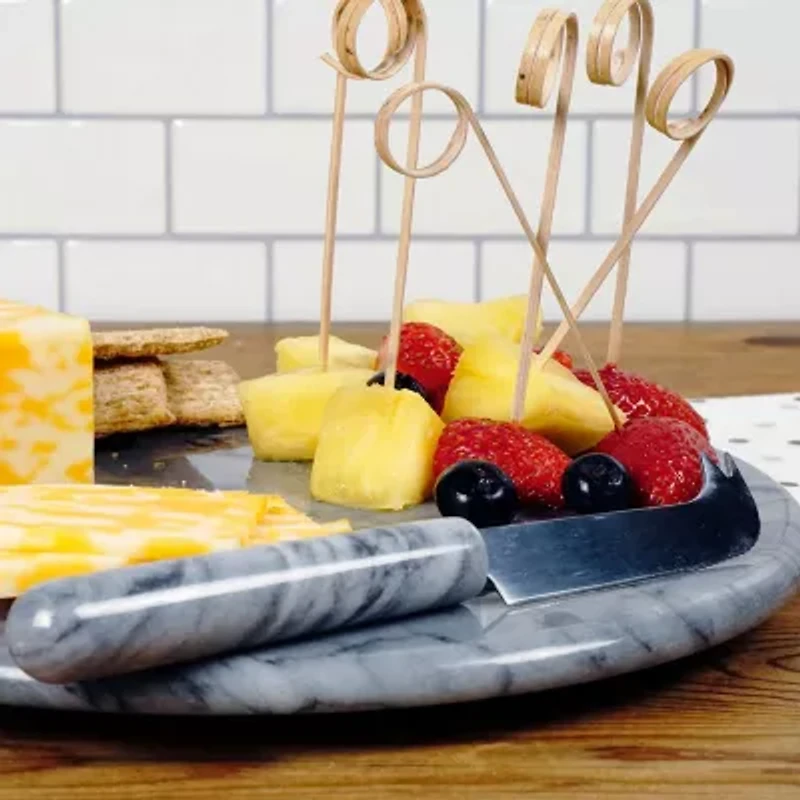 RSVP International Marble Cheese Board With Knife