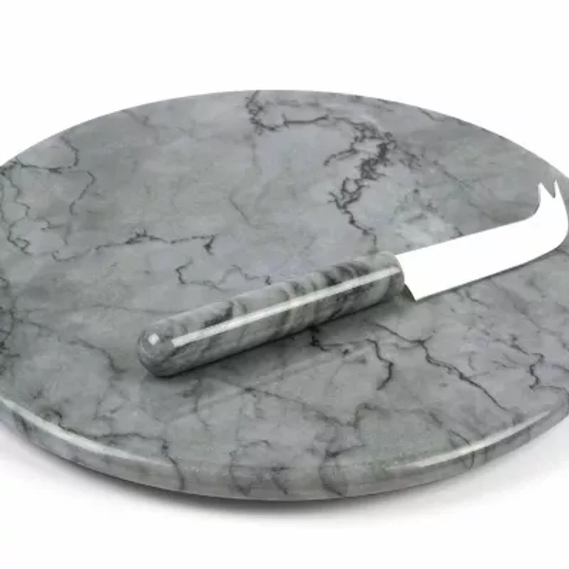 RSVP International Marble Cheese Board With Knife