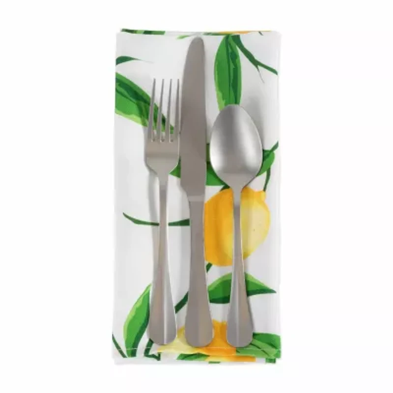 Design Imports Lemon Bliss Print Outdoor 6-pc. Napkins
