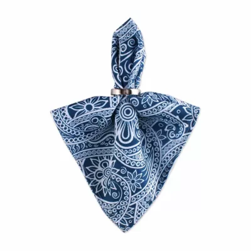 Design Imports Blue Paisley Print Outdoor 6-pc. Napkins