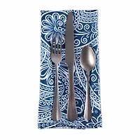 Design Imports Blue Paisley Print Outdoor 6-pc. Napkins