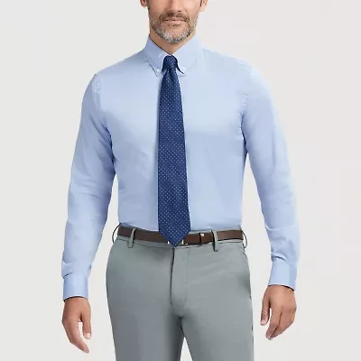 IZOD Cool Fx Mens Slim Fit Easy Care Wrinkle Free Long Sleeve Dress Shirt