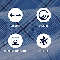 IZOD Cool Fx Mens Slim Fit Easy Care Wrinkle Free Long Sleeve Dress Shirt