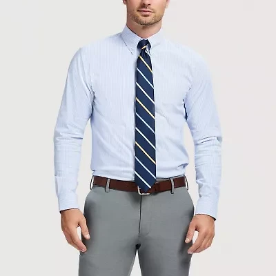 IZOD Cool Fx Mens Slim Fit Easy Care Wrinkle Free Long Sleeve Dress Shirt