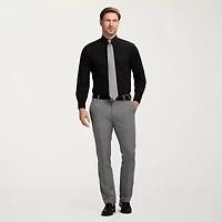 IZOD All Over Stretch Mens Classic Fit Easy Care Wrinkle Free Long Sleeve Dress Shirt