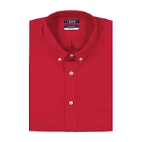 IZOD All Over Stretch Mens Classic Fit Easy Care Wrinkle Free Long Sleeve Dress Shirt