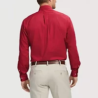 IZOD All Over Stretch Mens Classic Fit Easy Care Wrinkle Free Long Sleeve Dress Shirt