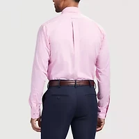 IZOD All Over Stretch Mens Classic Fit Easy Care Wrinkle Free Long Sleeve Dress Shirt