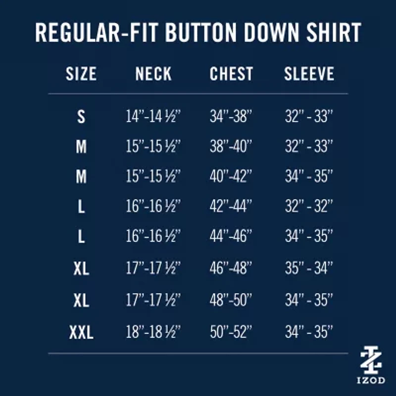 IZOD All Over Stretch Mens Classic Fit Easy Care Wrinkle Free Long Sleeve Dress Shirt