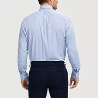 IZOD All Over Stretch Mens Classic Fit Easy Care Wrinkle Free Long Sleeve Dress Shirt
