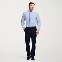 IZOD All Over Stretch Mens Classic Fit Easy Care Wrinkle Free Long Sleeve Dress Shirt