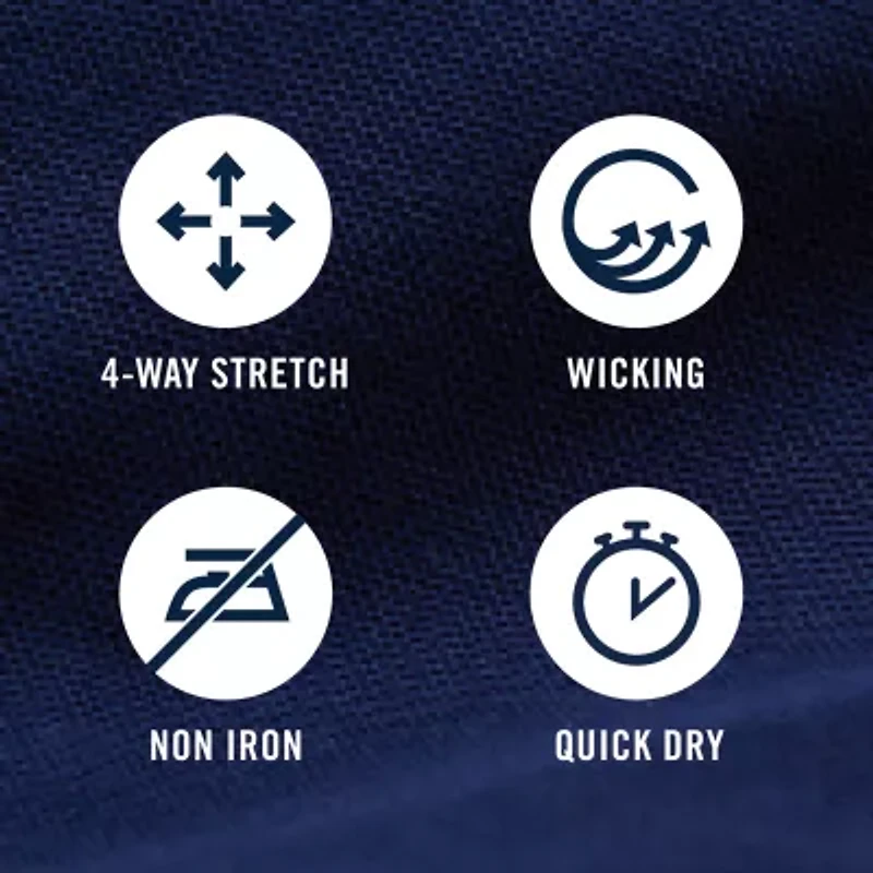 IZOD Traveler Mens Straight Fit Flat Front Pant