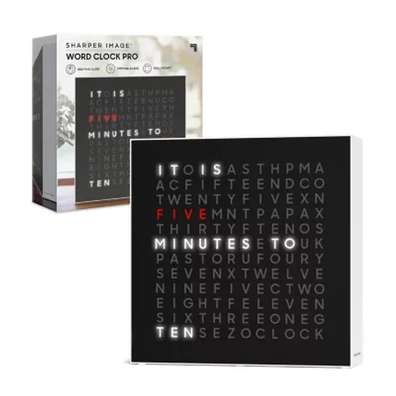 Sharper Image LED Word Clock Pro
