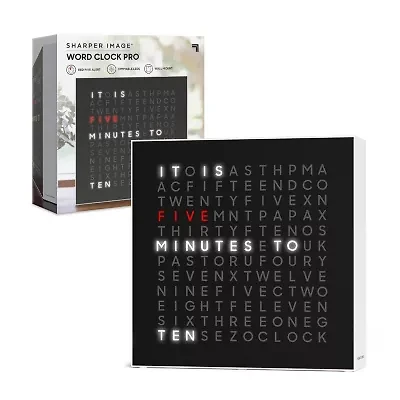 Sharper Image LED Word Clock Pro