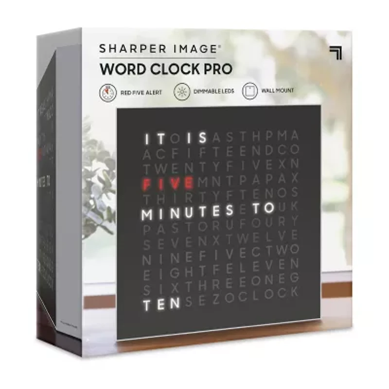 Sharper Image LED Word Clock Pro