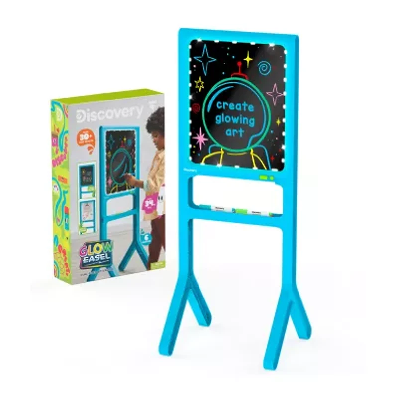 Discovery Kids Glow Easel Dual-Sided Art Station