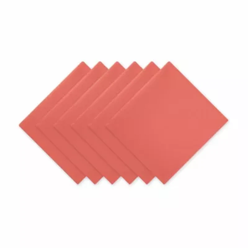 Design Imports Coral Reef Solid 6-pc. Napkins