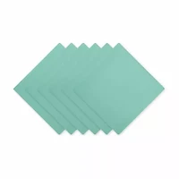 Design Imports Light Aqua Solid 6-pc. Napkins