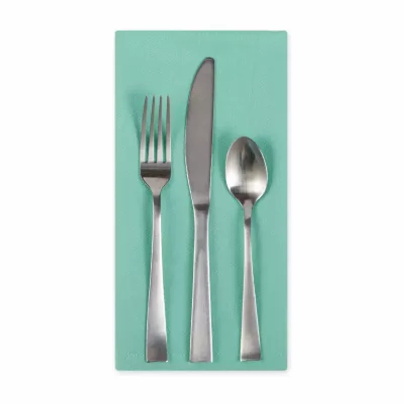 Design Imports Light Aqua Solid 6-pc. Napkins