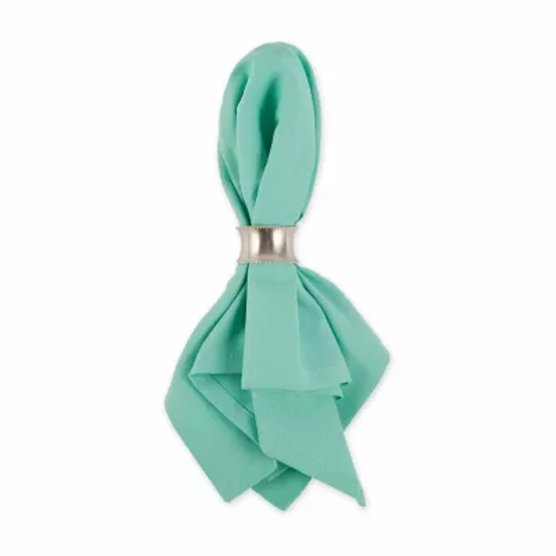 Design Imports Light Aqua Solid 6-pc. Napkins
