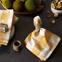 Design Imports Honey Gold Buffalo Check 6-pc. Napkins