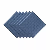 Design Imports French Blue Tonal Lattice Print Outdoor 6-pc. Napkins