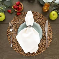 Design Imports Off-White Solid 6-pc. Napkins