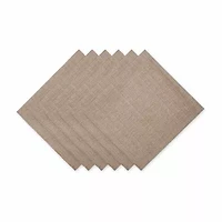 Design Imports Mushroom Variegated 6-pc. Napkins