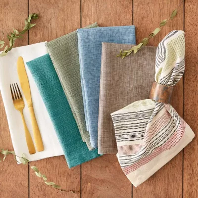 Design Imports Mushroom Variegated 6-pc. Napkins