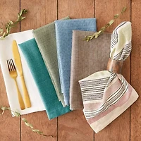 Design Imports Mushroom Variegated 6-pc. Napkins