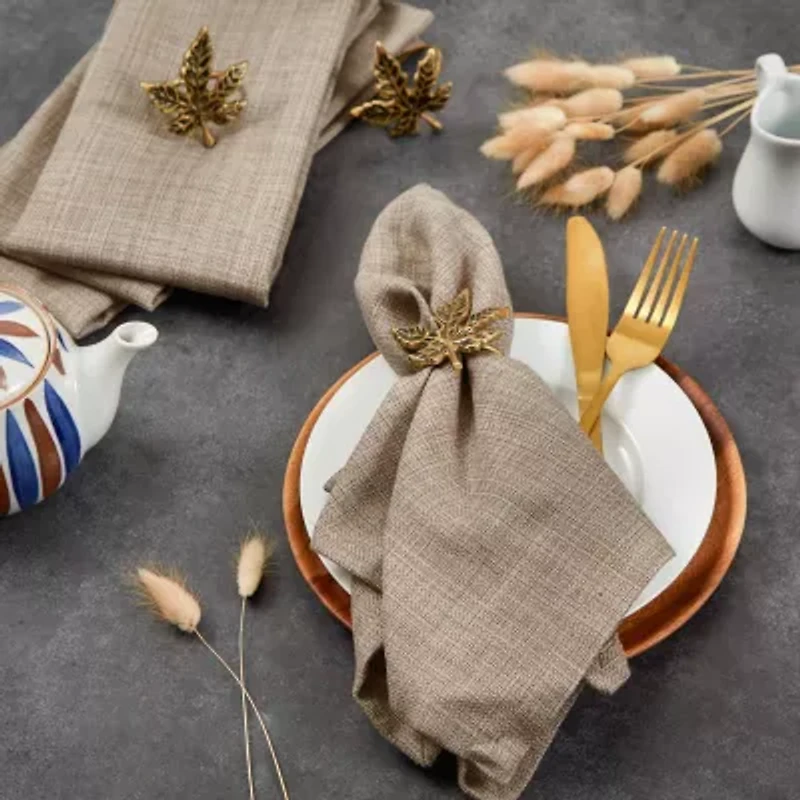 Design Imports Mushroom Variegated 6-pc. Napkins
