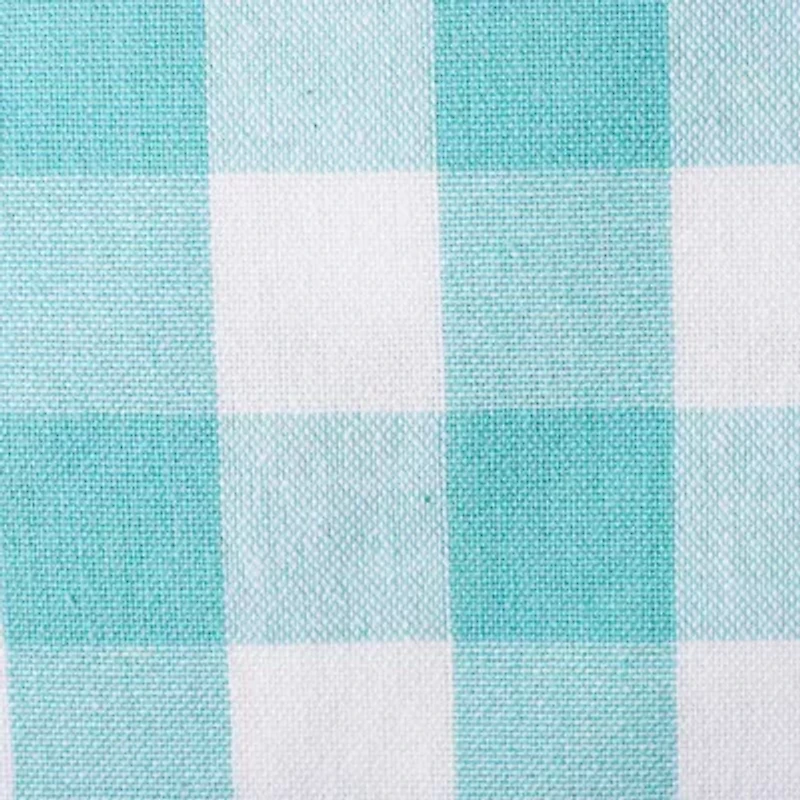 Design Imports Aqua/White Checkers 6-pc. Napkins