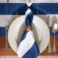 Design Imports Nautical Blue Cabana Stripe Print Outdoor 6-pc. Napkins