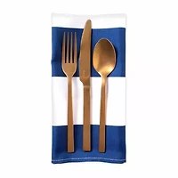 Design Imports Nautical Blue Cabana Stripe Print Outdoor 6-pc. Napkins
