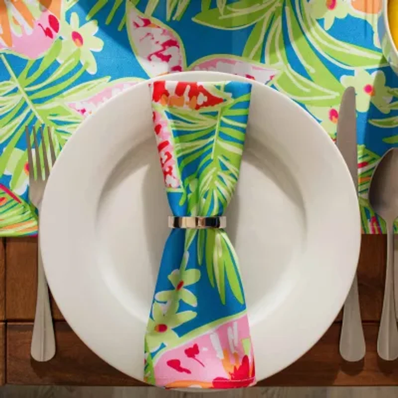 Design Imports Summer Floral Print Outdoor 6-pc. Napkins