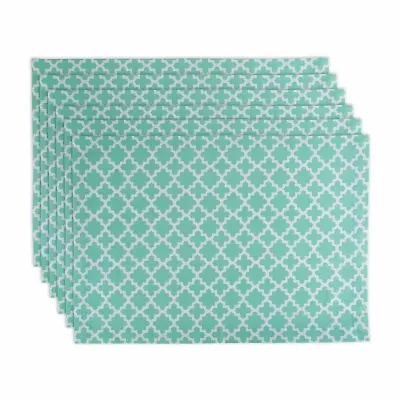 Design Imports Aqua Lattice 6-pc. Placemat