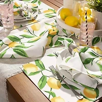 Design Imports Lemon Bliss Print Outdoor 6-pc. Placemat