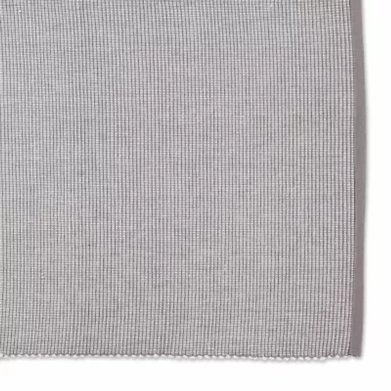 Design Imports Gray/White 2-Tone Ribbed 6-pc. Placemat