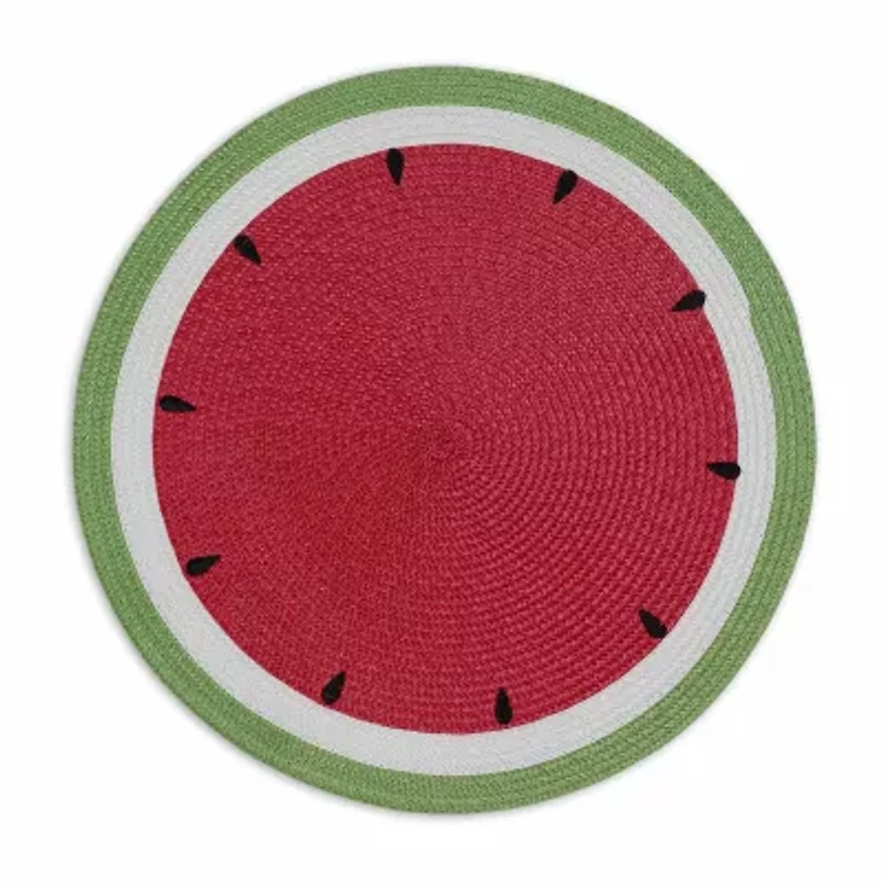 Design Imports Summer Day Watermelon 6-pc. Placemats