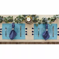 Design Imports Thera Stripe Blue 6-pc. Placemat