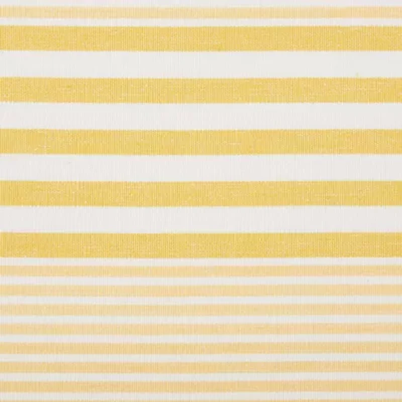 Design Imports Deep Yellow Stripes With Fringe 6-pc. Placemat