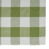 Design Imports Antique Green Buffalo Check Ribbed 6-pc. Placemat