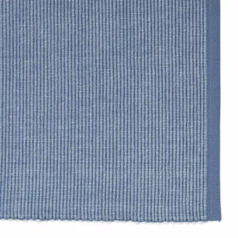 Design Imports Stonewash Blue/White 2-Tone Ribbed 6-pc. Placemat